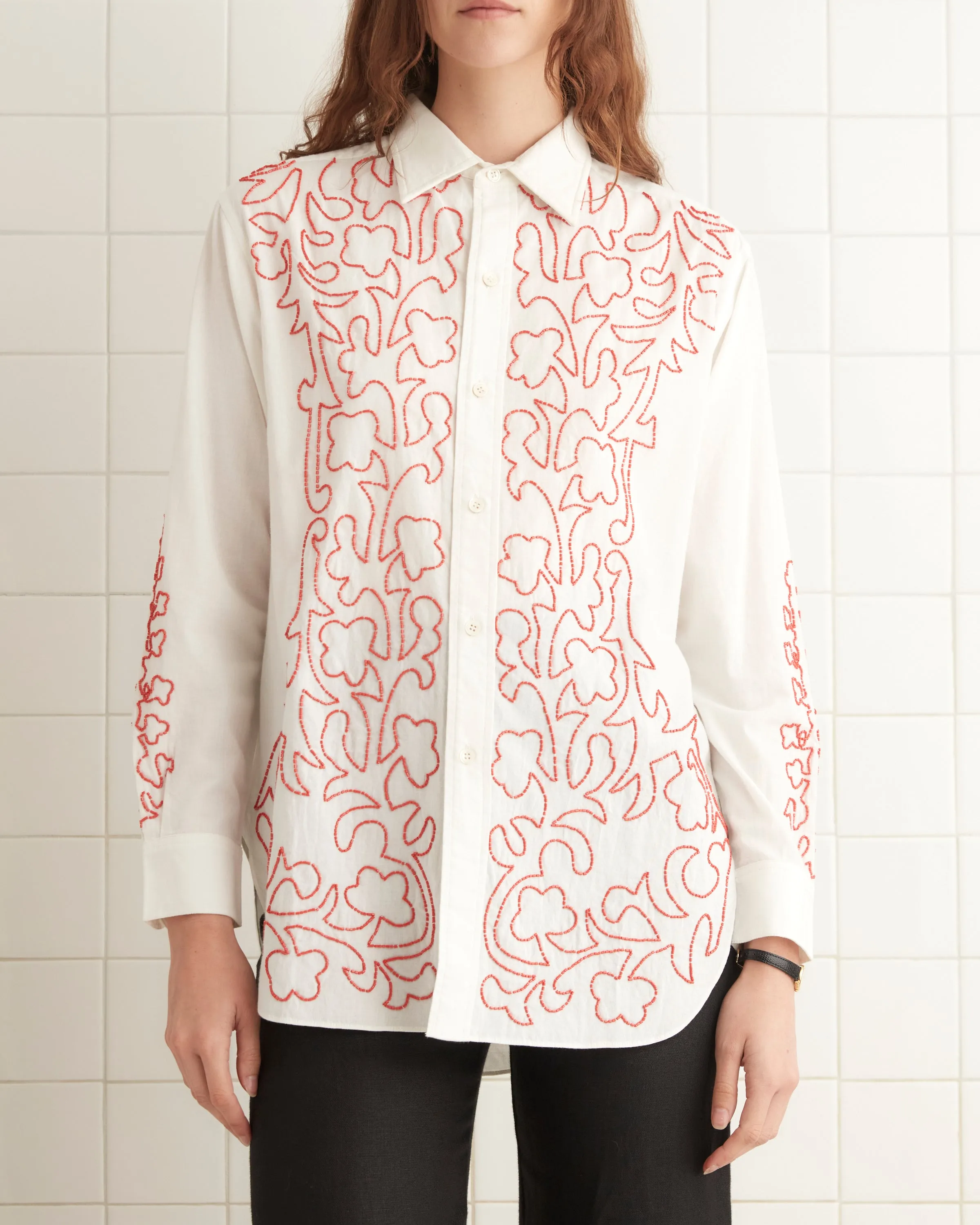 Beaded Crossvine Shirt