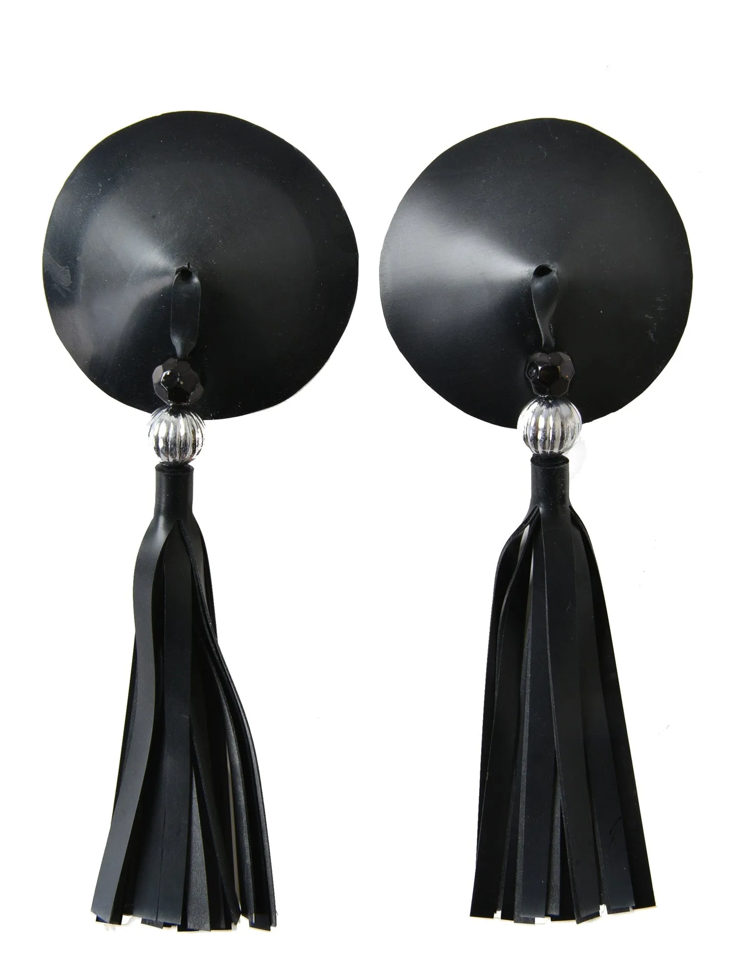 Bejewelled Latex Tassel Pasties - One Size