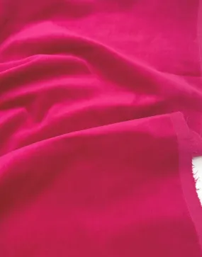 Cerise Pink Cotton Velvet Fabric