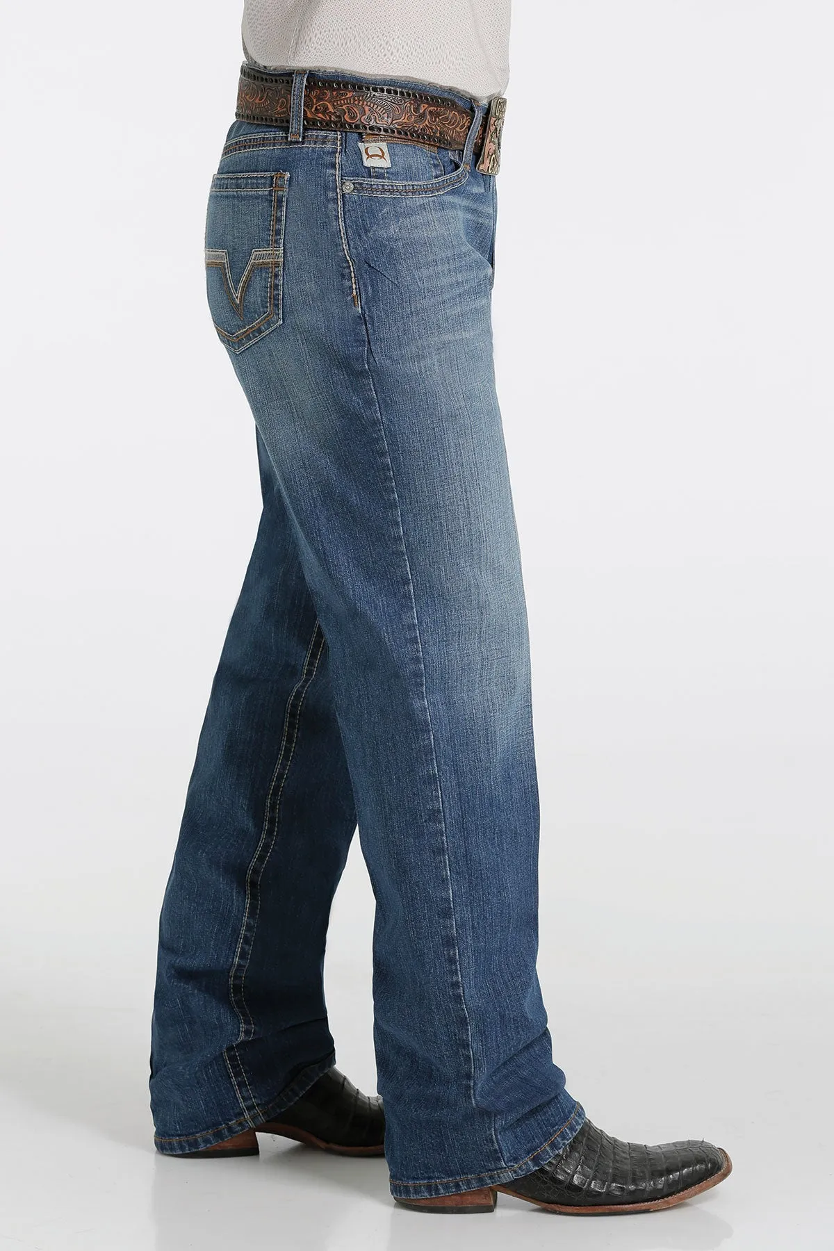 Cinch Men's Grant Relaxed Fit Bootcut Jean in Indigo