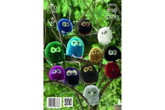 King Cole Tinsel Chunky Yarn x 3 50g Balls - All Colours