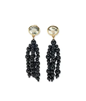 Midnight Masquerade Earrings in Black