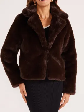 MINKPINK ZARA FAUX FUR JACKET