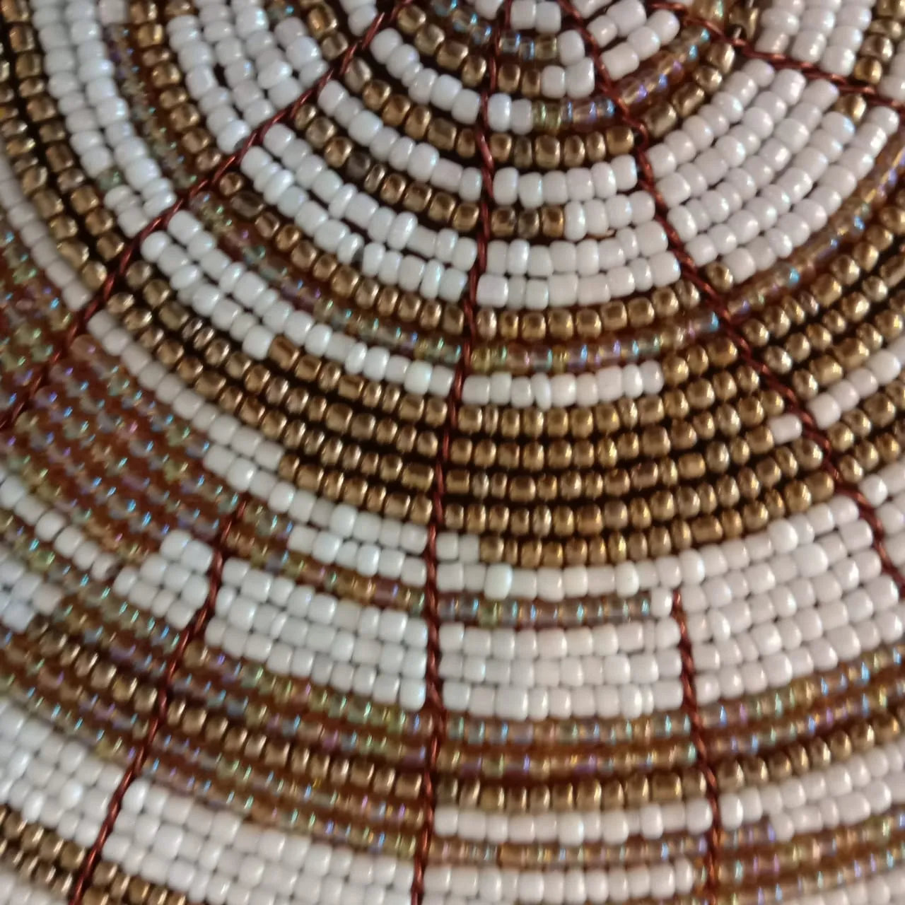 Niana Round Beaded Pattern Placemats