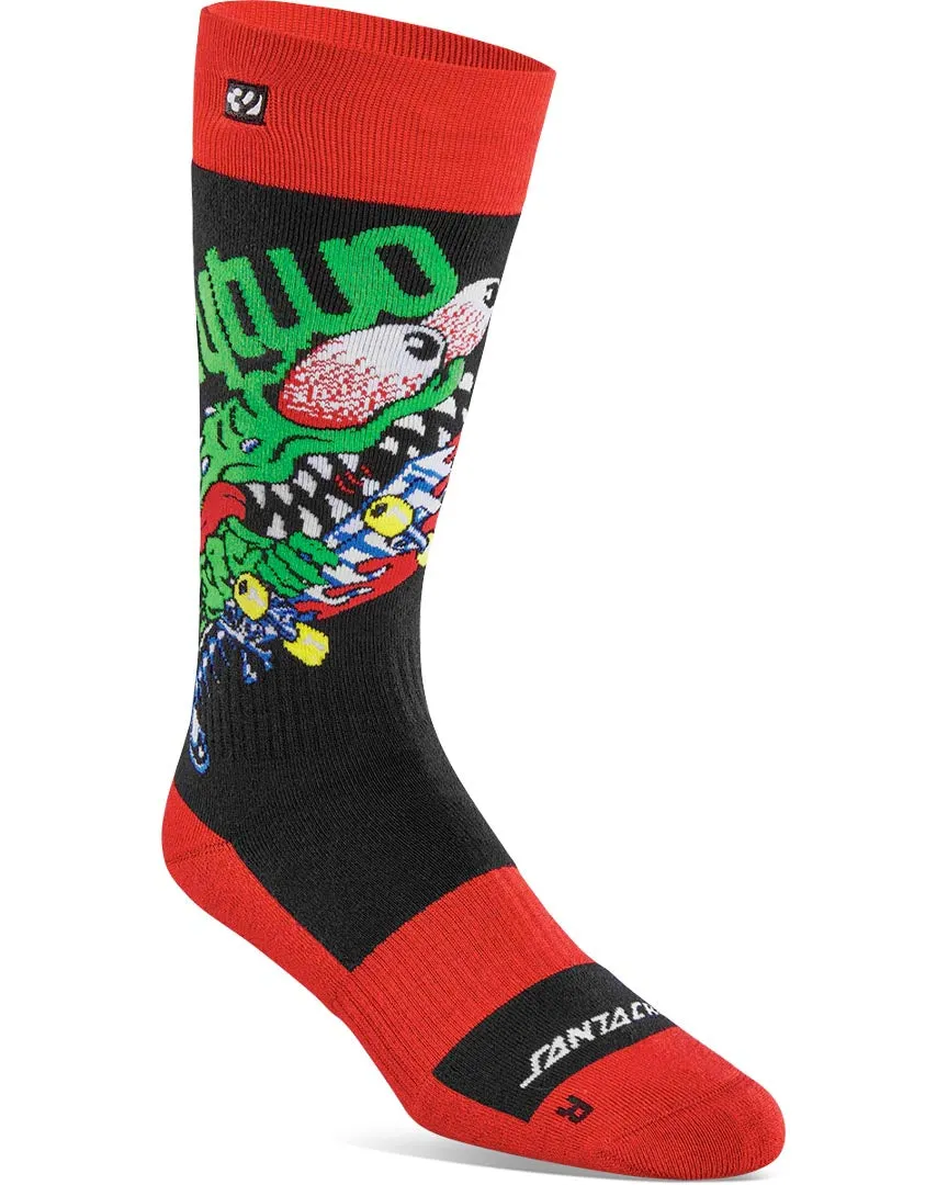 Santa Cruz Thermal Socks - Red/Black