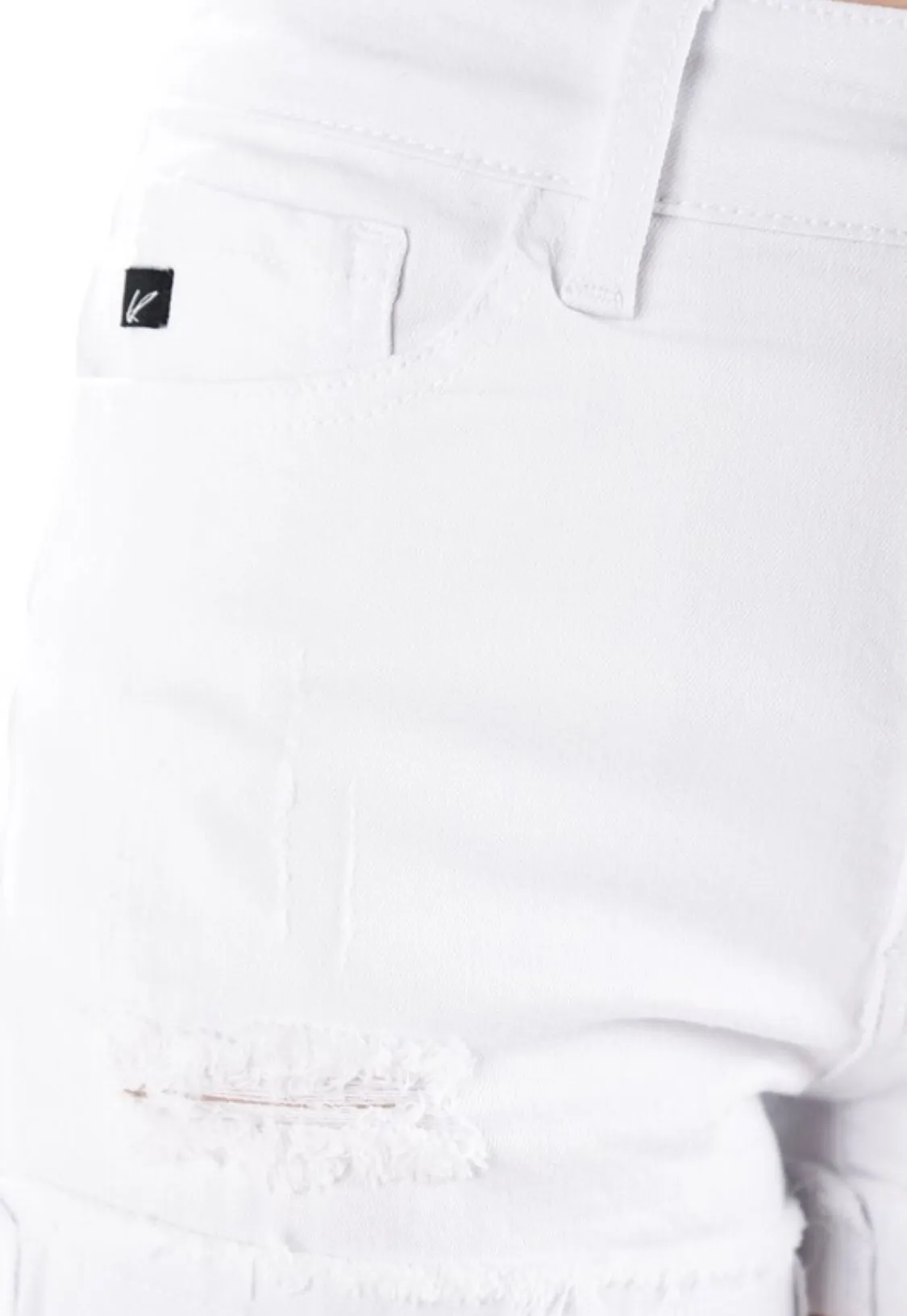 Sunny Days Jean Shorts - White