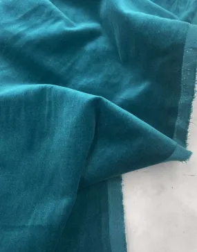 Teal Cotton Velvet Fabric