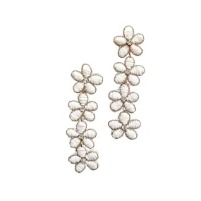 Zoda -  Lulu Cascading Flower Beaded Earring